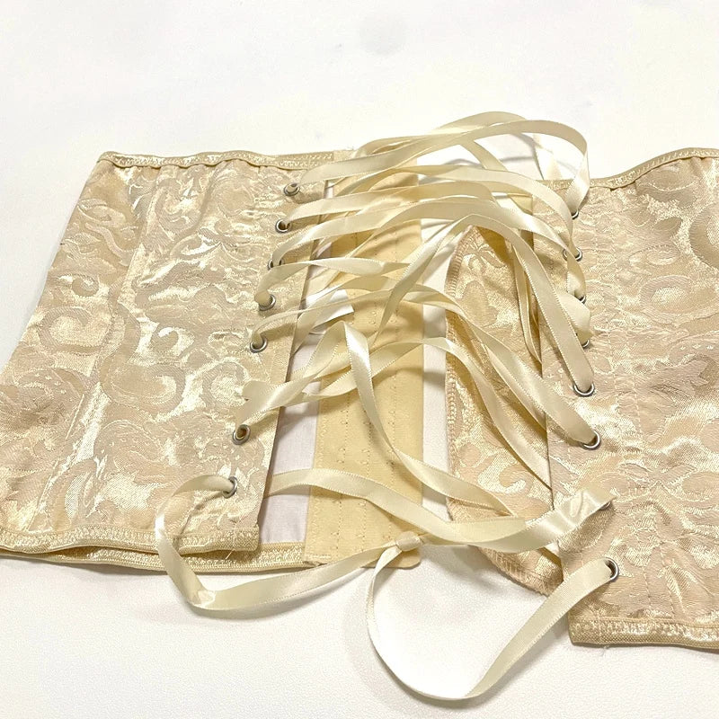 European Style Corset Shapewear Women with 3-Row Buckles Waist Trainer Bodice Slimming Bust Lifter Tight Fit Fashion Shaping Top