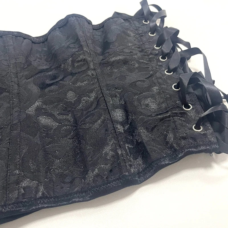 European Style Corset Shapewear Women with 3-Row Buckles Waist Trainer Bodice Slimming Bust Lifter Tight Fit Fashion Shaping Top