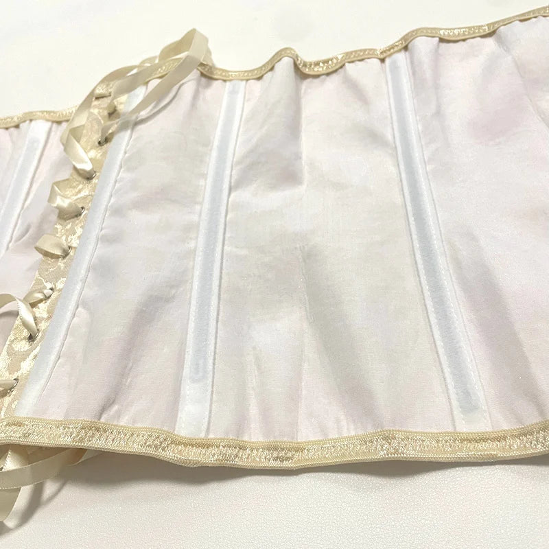 European Style Corset Shapewear Women with 3-Row Buckles Waist Trainer Bodice Slimming Bust Lifter Tight Fit Fashion Shaping Top