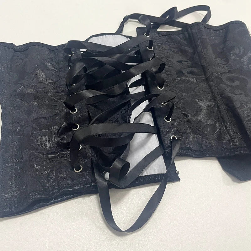 European Style Corset Shapewear Women with 3-Row Buckles Waist Trainer Bodice Slimming Bust Lifter Tight Fit Fashion Shaping Top